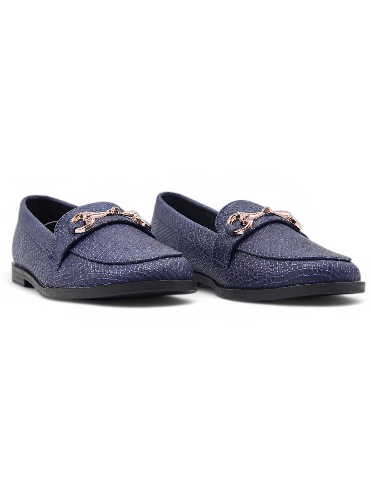 11324 - Mocasín Casual con Textura Reptil