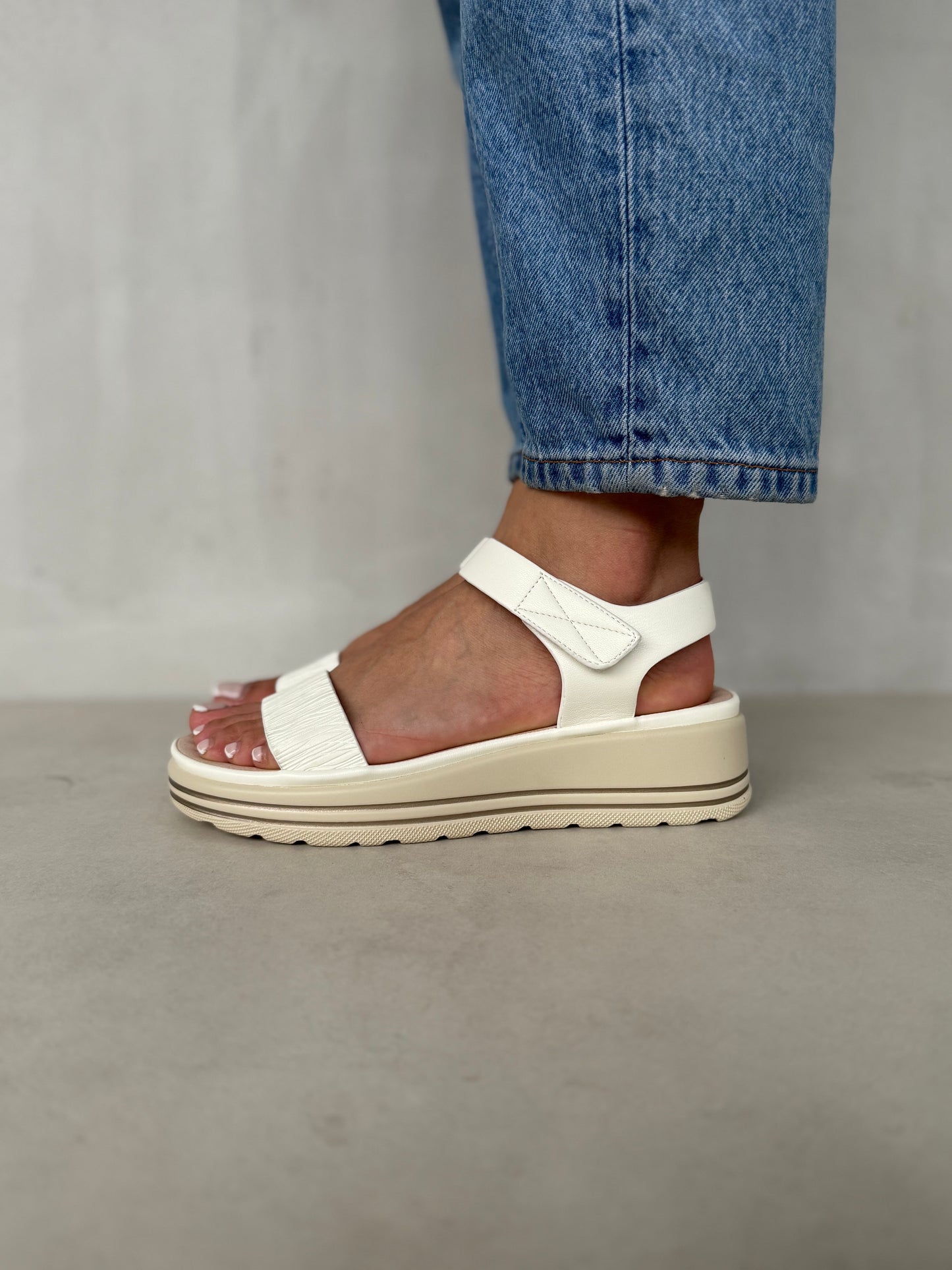 14037 - Sandalias de Plataforma con Tira Elástica