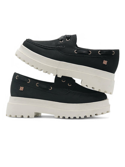 14065 - Zapatos Náuticos con Plataforma Chunky