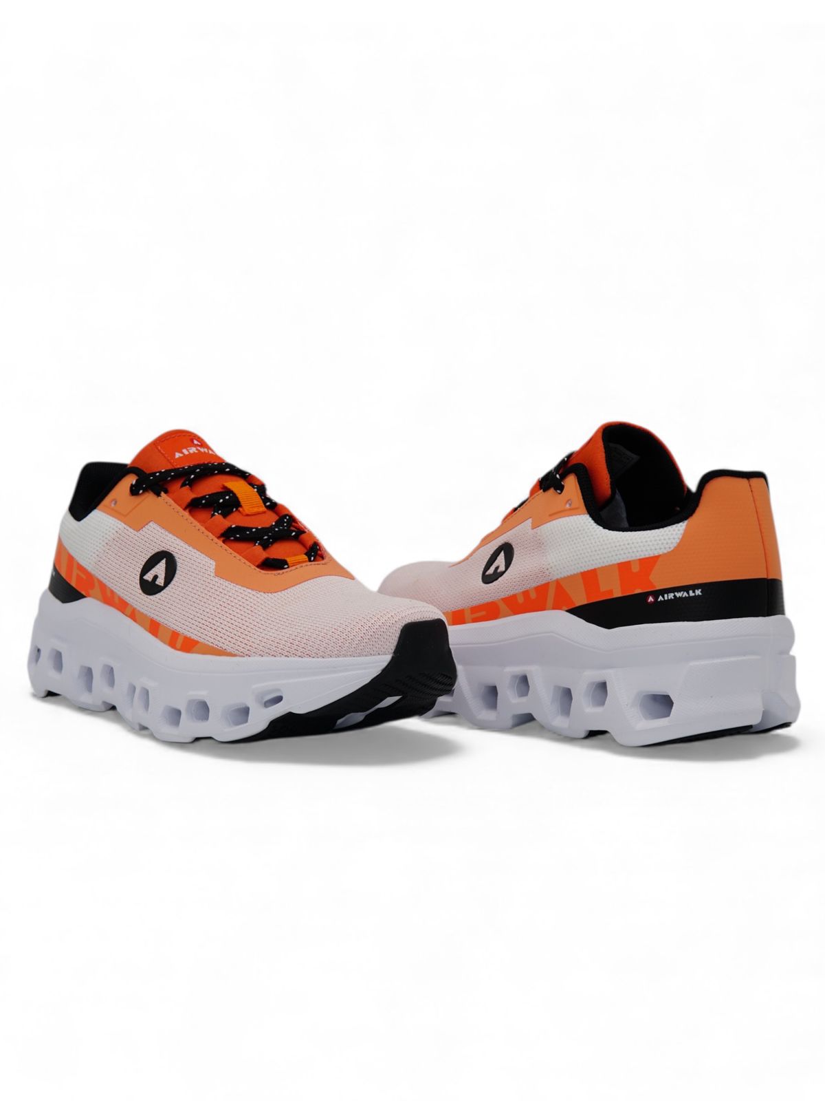 14300 – Tenis Deportivos Blanco con Naranja y Suela Tecnológica