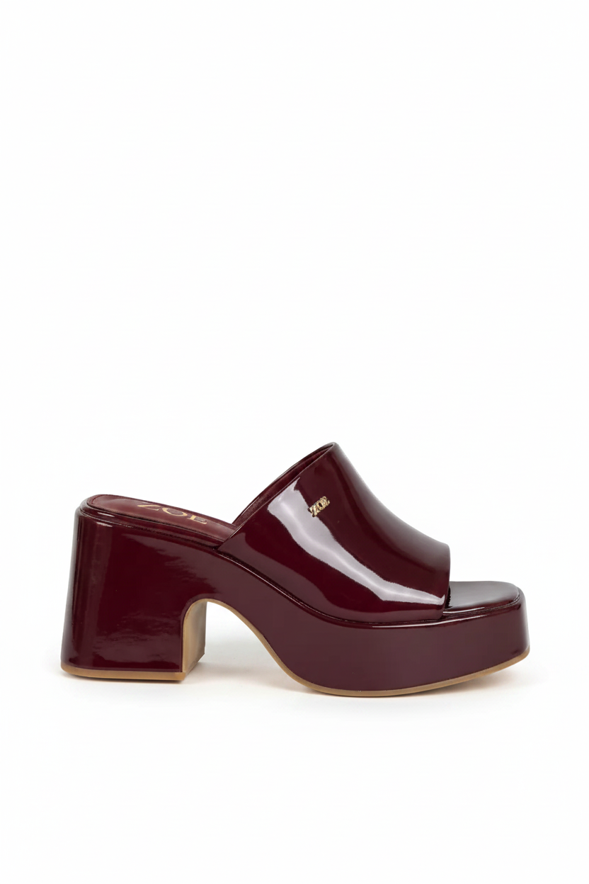 Sandalias 14918 z016 burgundy