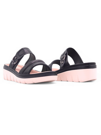 14029 - Sandalias con Plataforma y Doble Hebilla