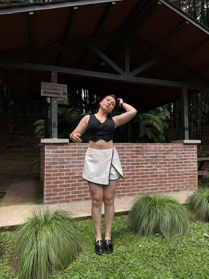 14068 - Mocasines con Tacón Bajo y Adorno Metálico