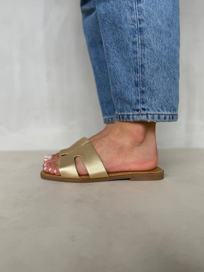 14025-Sandalias Planas de Mujer Tipo Slide