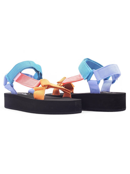 14056 - Sandalias Multicolor con Plataforma