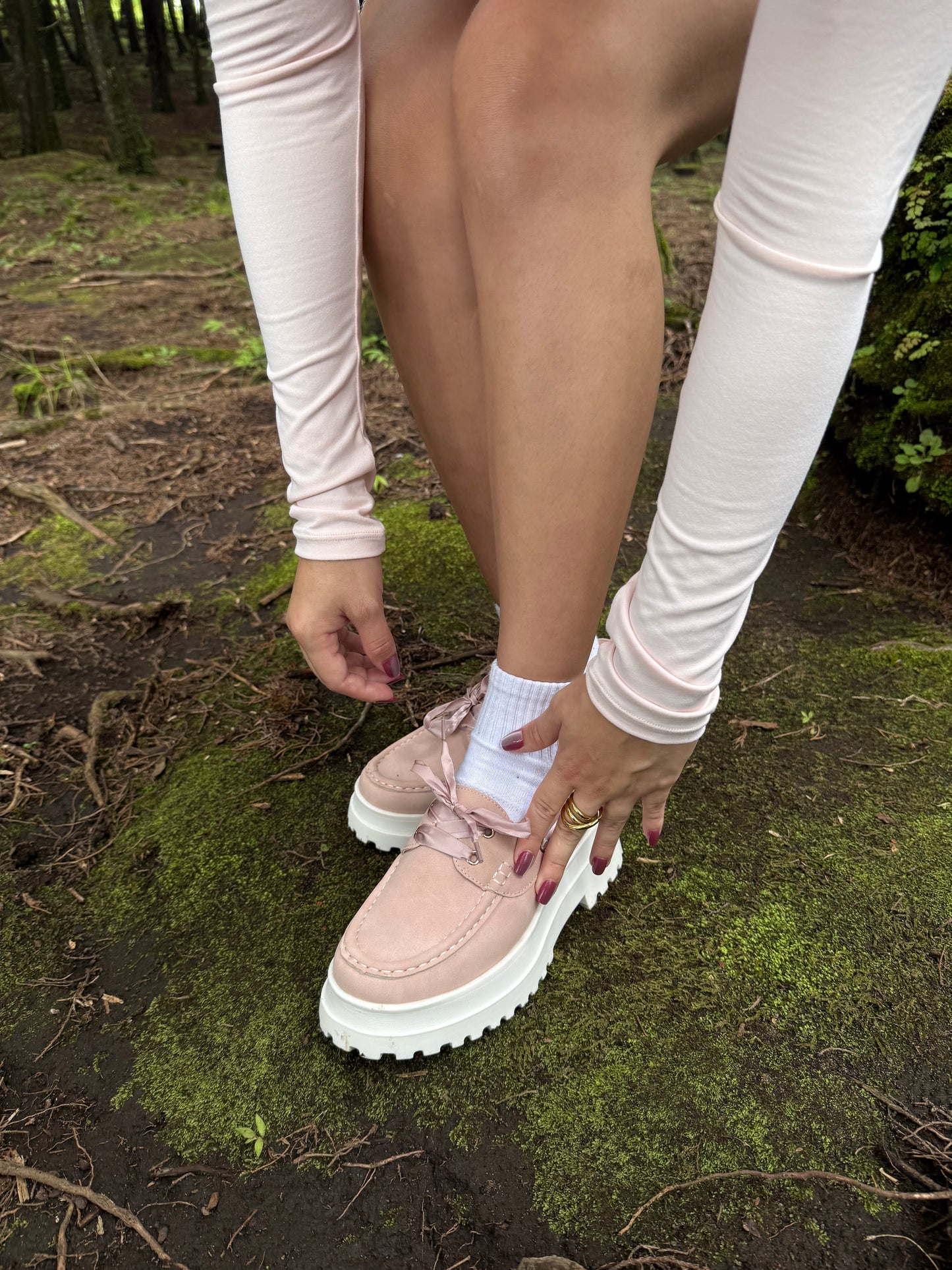 14066 - Zapatos Náuticos con Plataforma Chunky