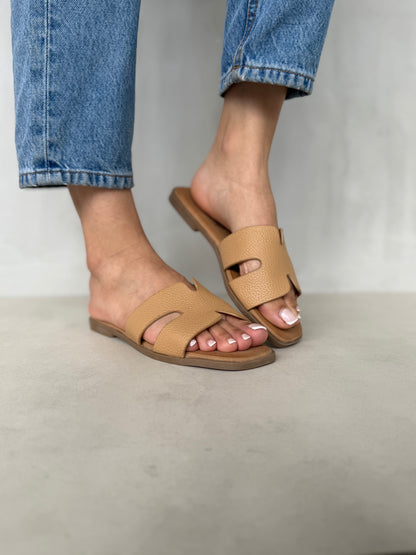 14024-Sandalias Planas de Mujer Tipo Slide