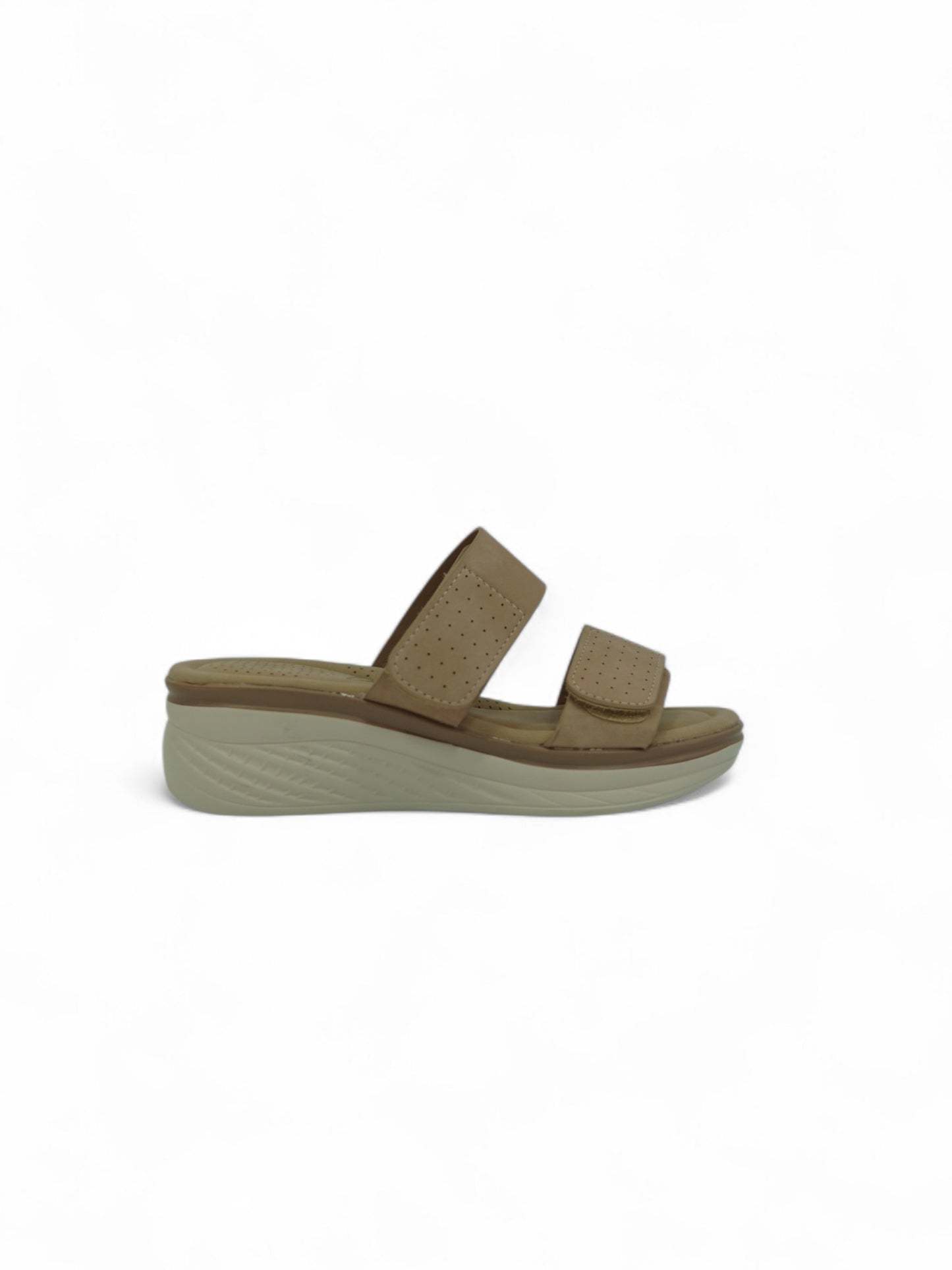 14364 – Sandalias Rosadas con Plataforma Ergonómica y Cierre de Velcro