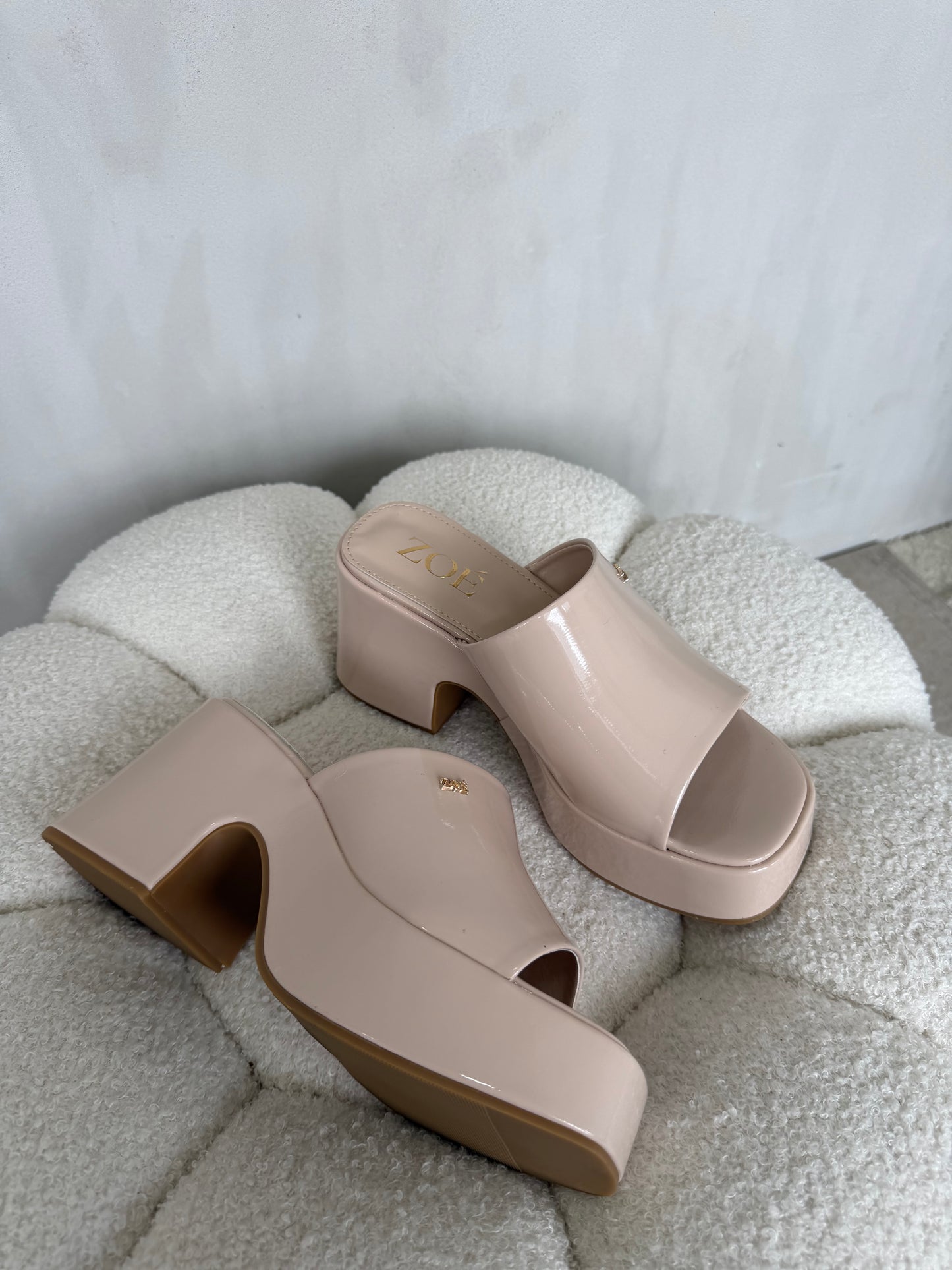 Sandalias 14916 z016 beige patent