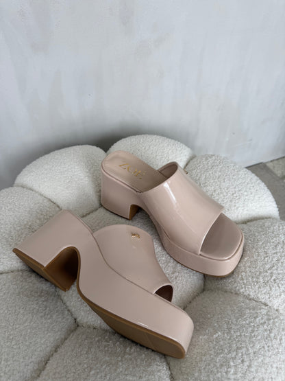 Sandalias 14916 z016 beige patent