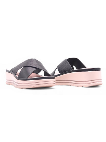 14038 - Sandalias de Plataforma con Cruce Frontal