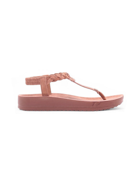 14092 - Sandalias Tipo T con Detalle Trenzado