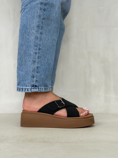 14088 - Sandalias con Plataforma y Hebilla