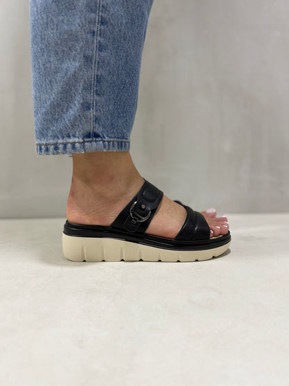 14029 - Sandalias con Plataforma y Doble Hebilla