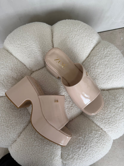 Sandalias 14916 z016 beige patent