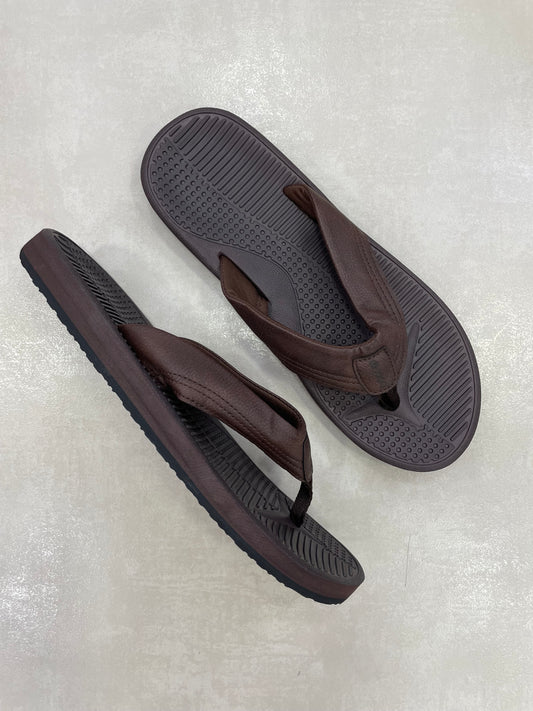 14395 – Chancletas Marrón Oscuro para Caballero