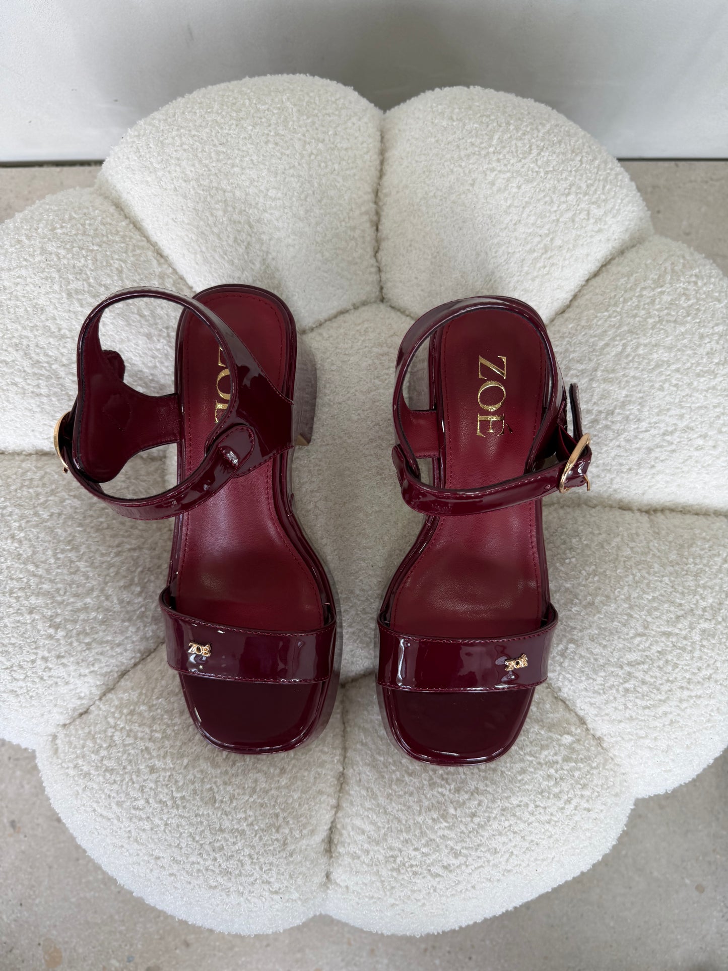 Sandalias 14909 z013 burgundy