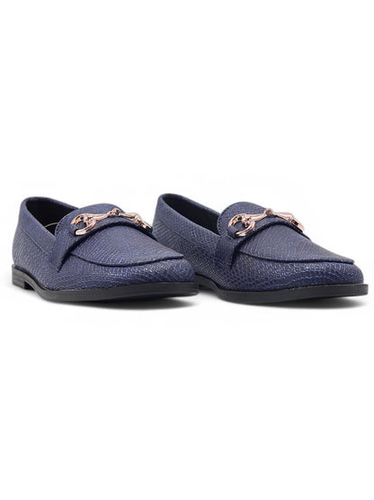 13324 - Mocasín Casual con Textura Reptil