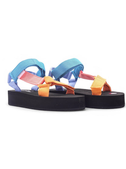 14056 - Sandalias Multicolor con Plataforma