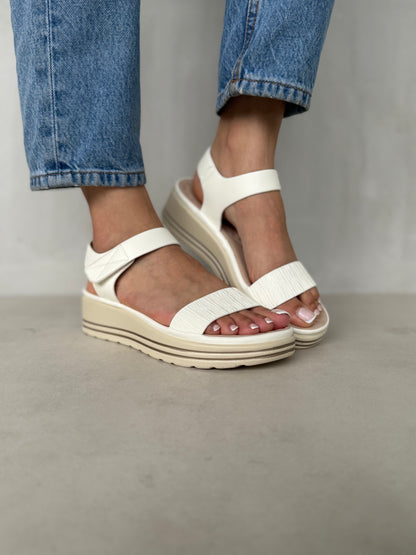 14037 - Sandalias de Plataforma con Tira Elástica