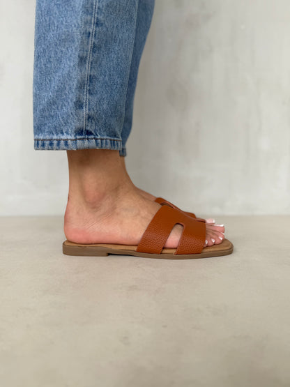 14023-Sandalias Planas de Mujer Tipo Slide