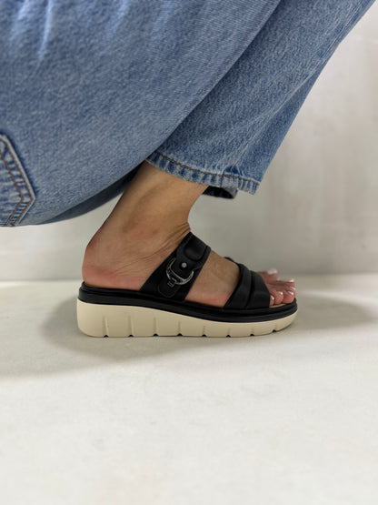 14029 - Sandalias con Plataforma y Doble Hebilla