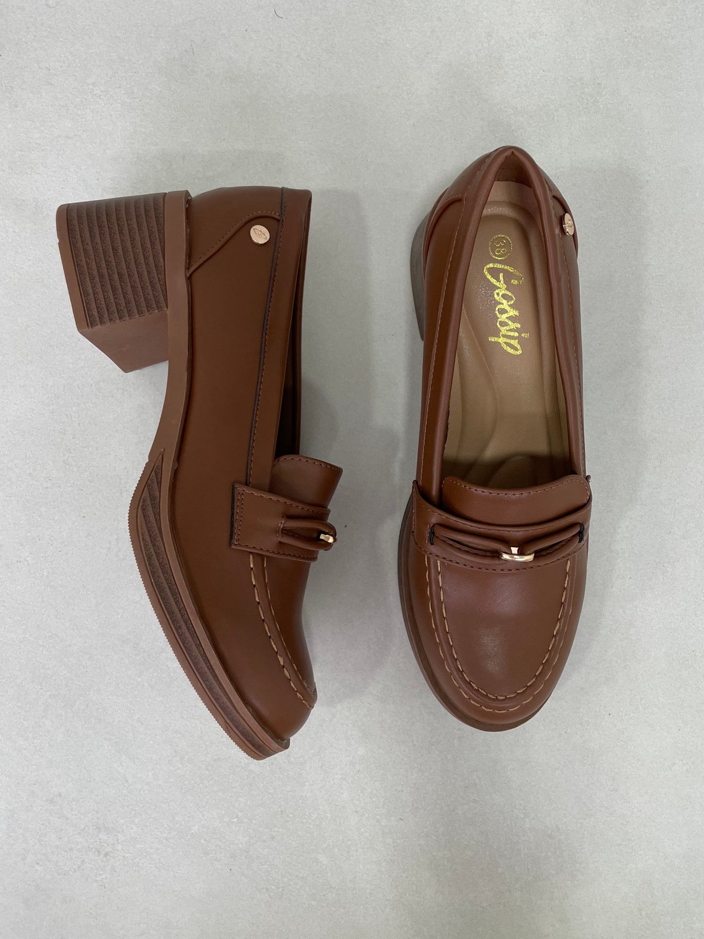 14000 - Mocasines de Tacón Grueso