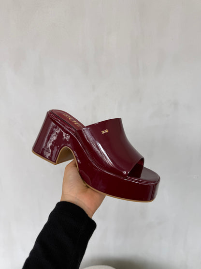 Sandalias 14918 z016 burgundy