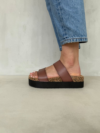 14505 - Sandalias Plataforma Chestnut