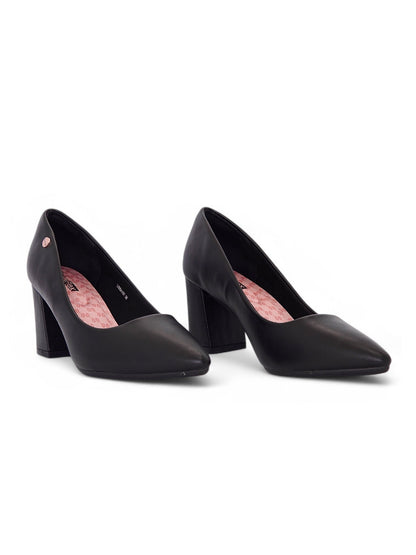 11615 - Stilettos para Mujer en Negro con Tacón Grueso