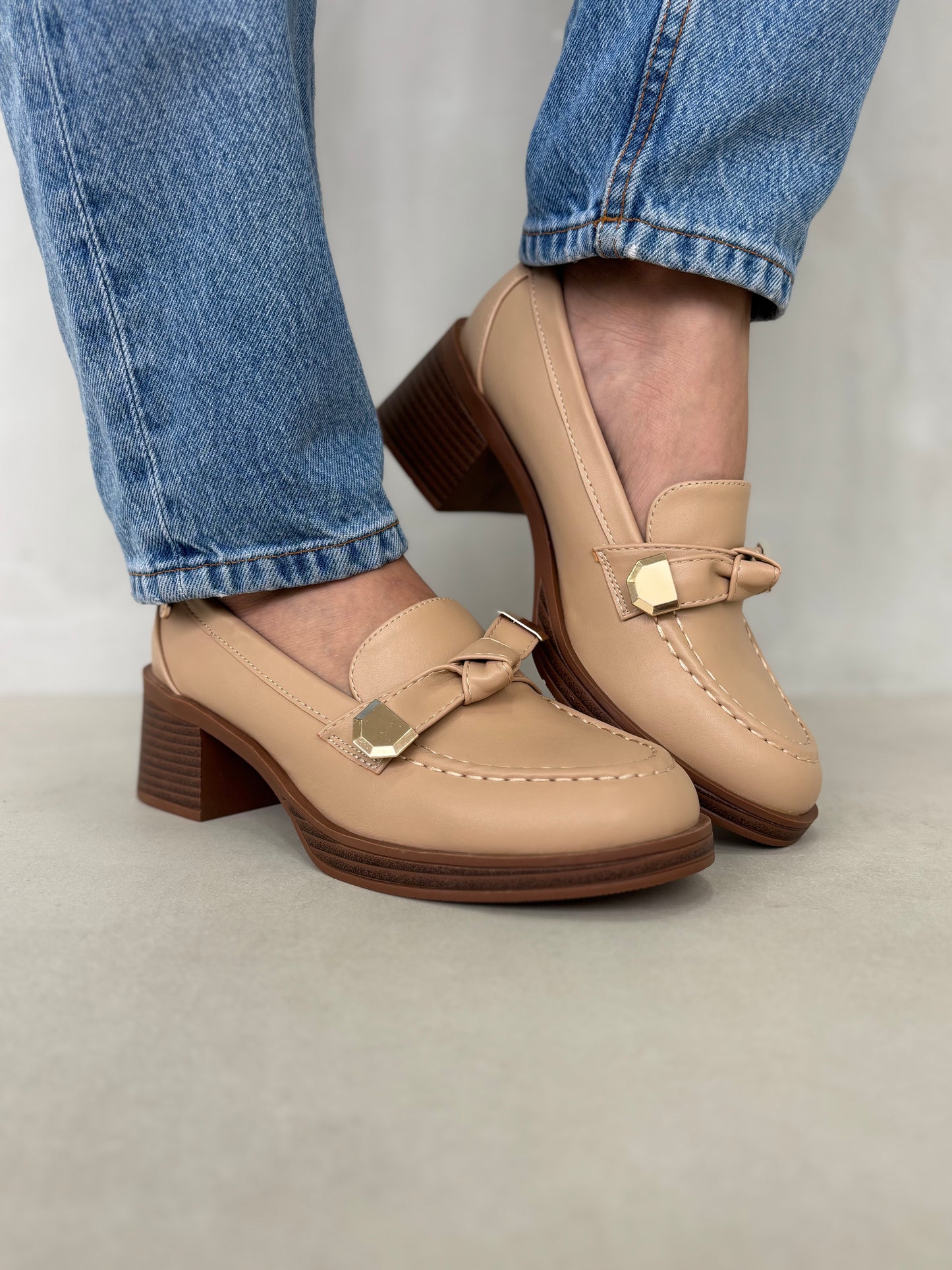 14004 - Mocasines de Tacón