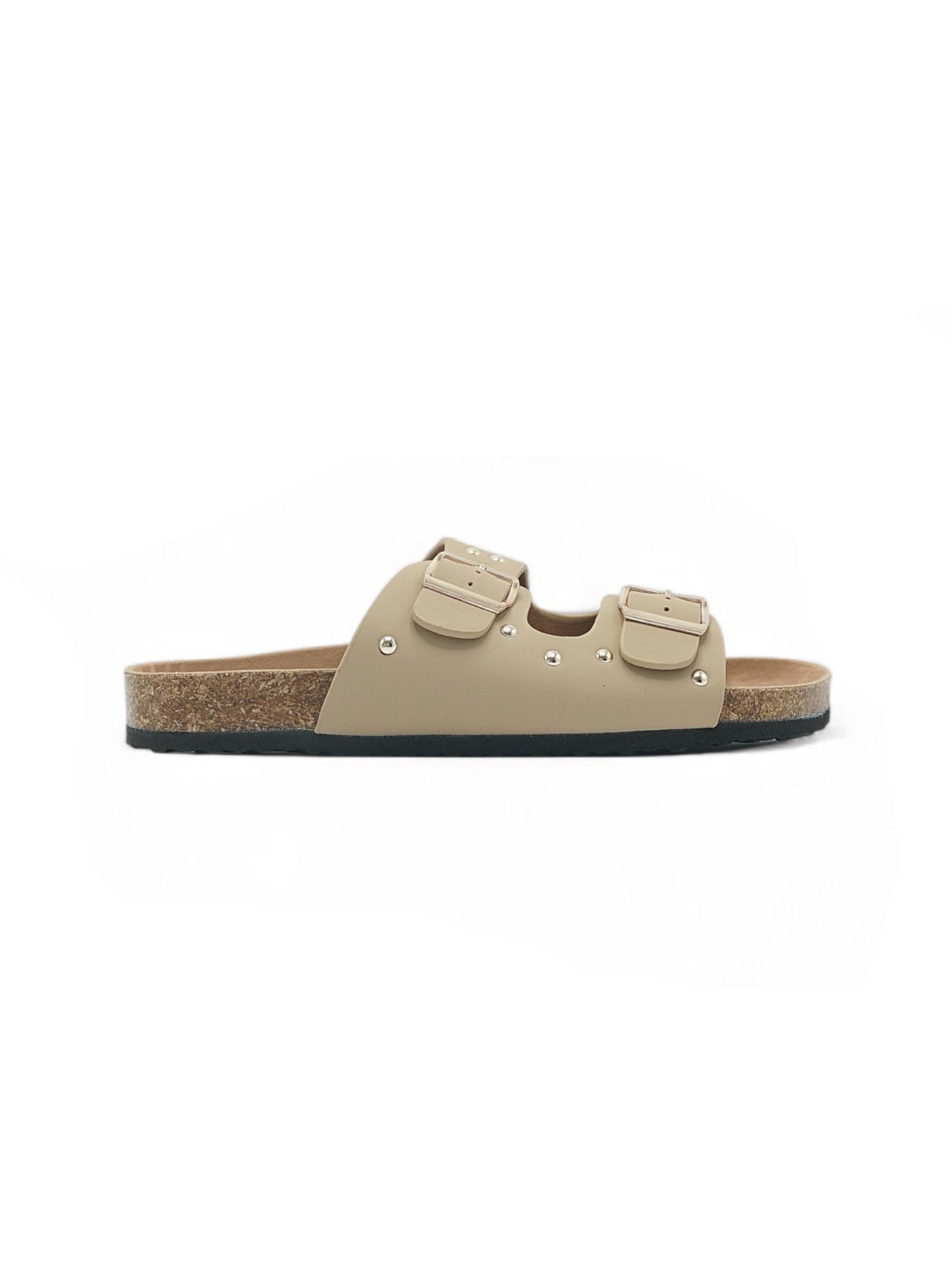 14108 - Sandalias de Mujer Beige con Hebillas