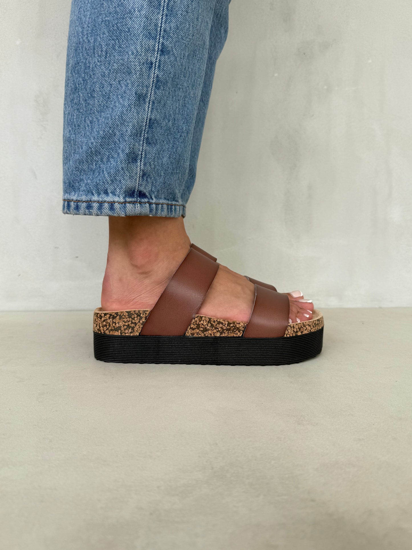 14505 - Sandalias Plataforma Chestnut