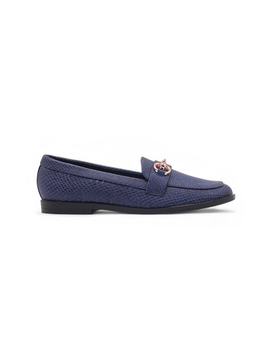 11324 - Mocasín Casual con Textura Reptil
