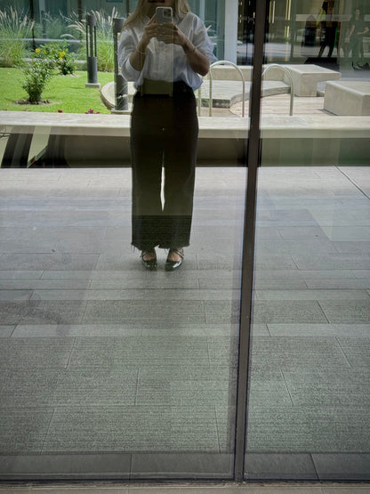 13463 - Zapatos de Tacón Bajo para Mujer en Charol Negro