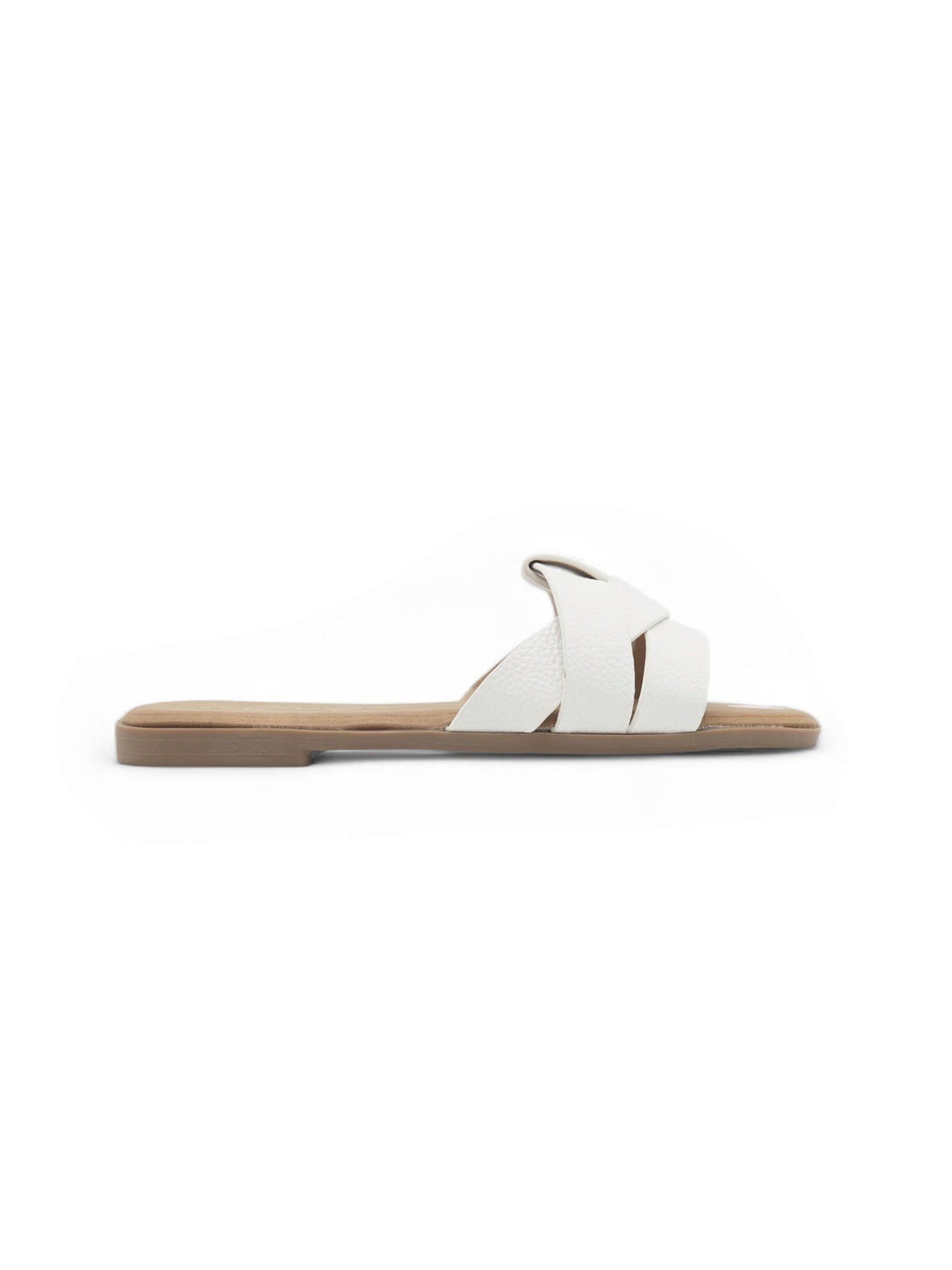 14019-Sandalias Planas de Mujer con Diseño Entrelazado
