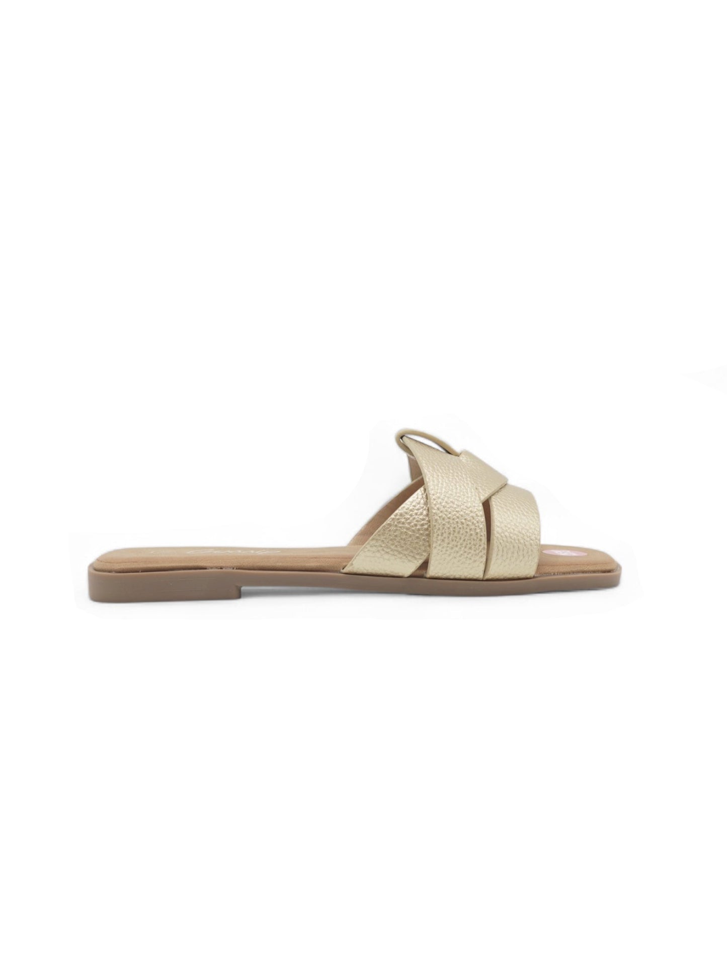 14021-Sandalias Planas de Mujer con Diseño Entrelazado