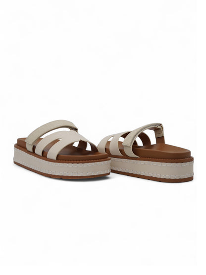 14346 – Sandalias Beige con Plataforma y Detalle Trenzado
