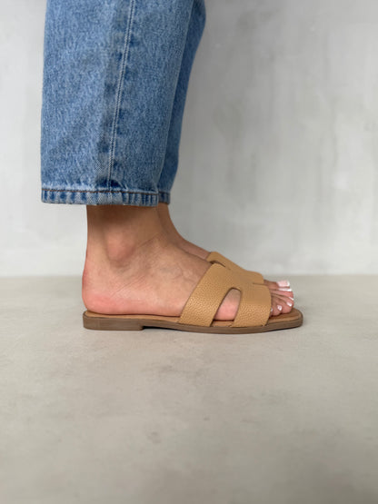14024-Sandalias Planas de Mujer Tipo Slide