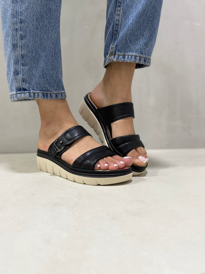 14029 - Sandalias con Plataforma y Doble Hebilla