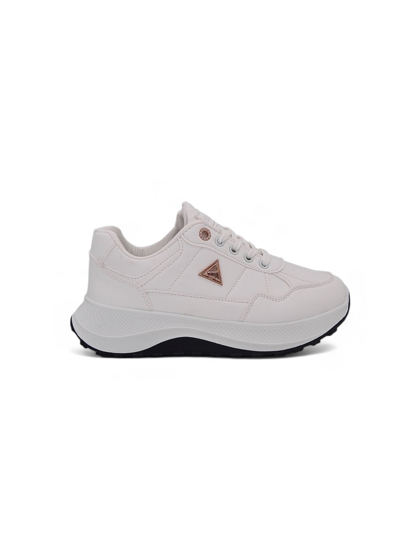14146 - Tenis Chunky para Mujer en Blanco con Suela Bicolor