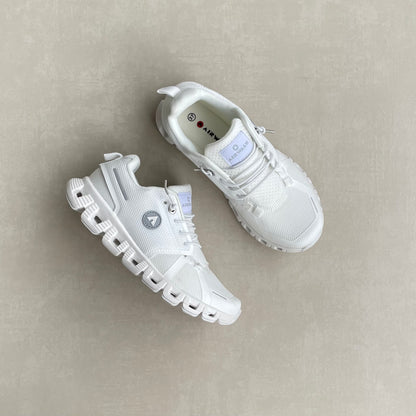 14288 – Tenis Deportivos Blancos con Suela Airflow y Tejido Técnico Transpirable