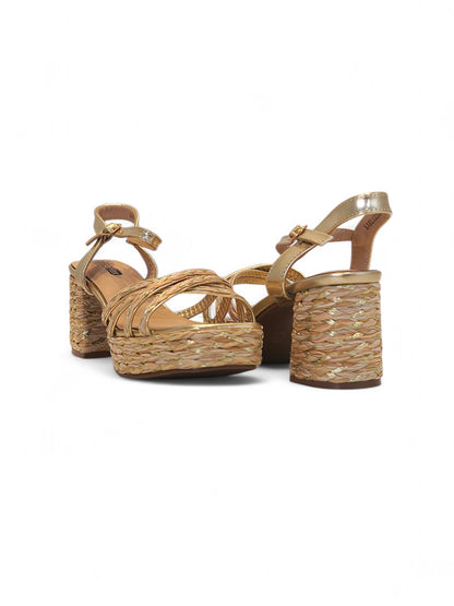 13750 - Sandalias de Tacón con Plataforma – Color Marrón con Detalle de Yute