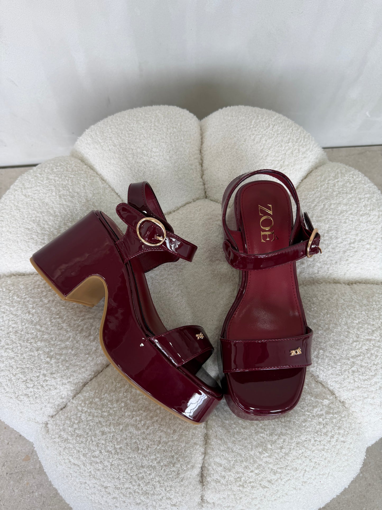 Sandalias 14909 z013 burgundy
