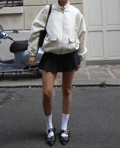 14093 - Zapatos Slingback en Charol Negro con Hebillas