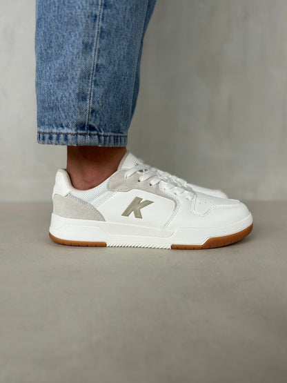 14241 – Tenis blancos con gris para dama Kelme