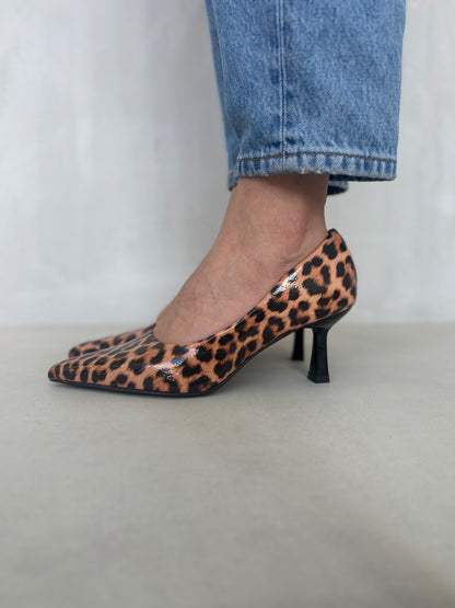14424 – Zapatos de Tacón Animal Print de Leopardo