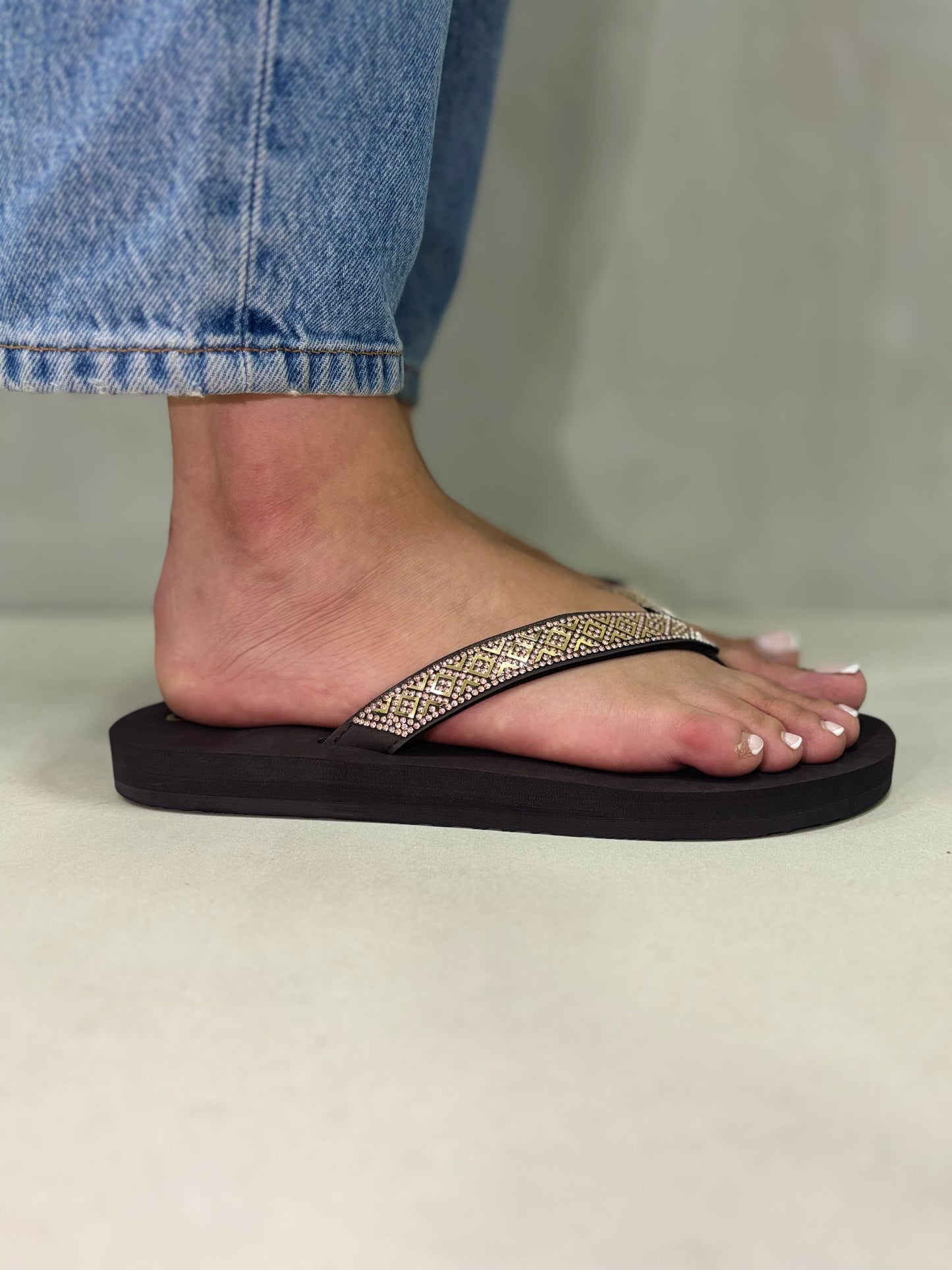 14384/B-JG-04651-L/DK BROWN /JOGO/10--25/ELBROS INTERNACIONAL/CHANCLETA PARA DAMA/ZM