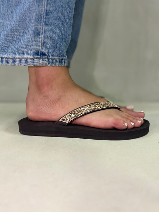 14384/B-JG-04651-L/DK BROWN /JOGO/10--25/ELBROS INTERNACIONAL/CHANCLETA PARA DAMA/ZM