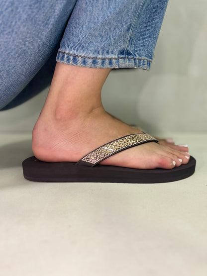 14384/B-JG-04651-L/DK BROWN /JOGO/10--25/ELBROS INTERNACIONAL/CHANCLETA PARA DAMA/ZM